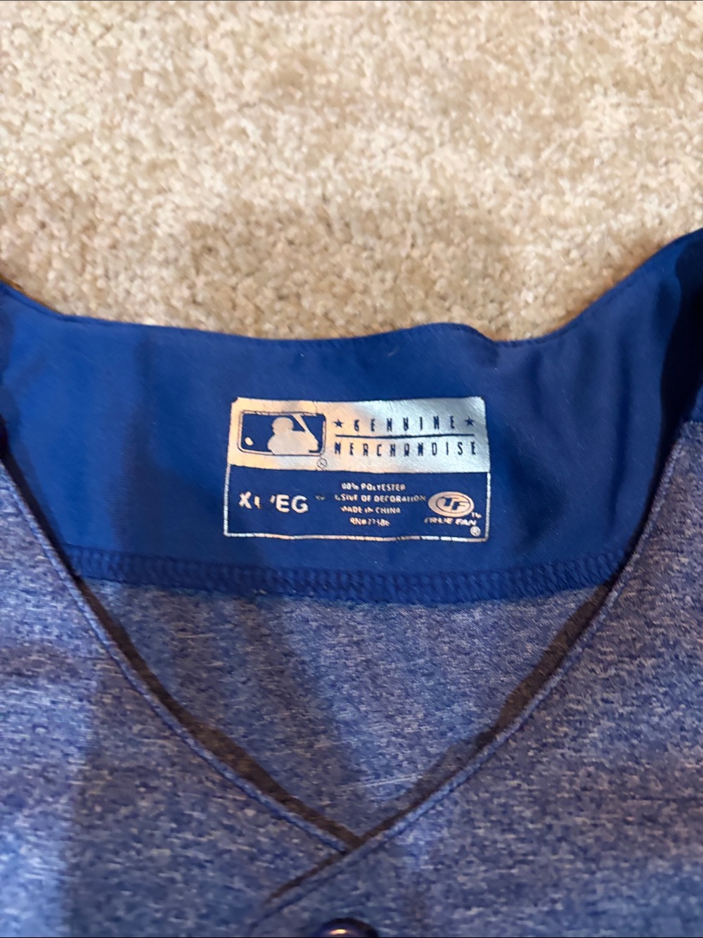 Chicago Cubs Blue Short-Sleeve Baseball Jersey - Size XL - Picture 3 of 8